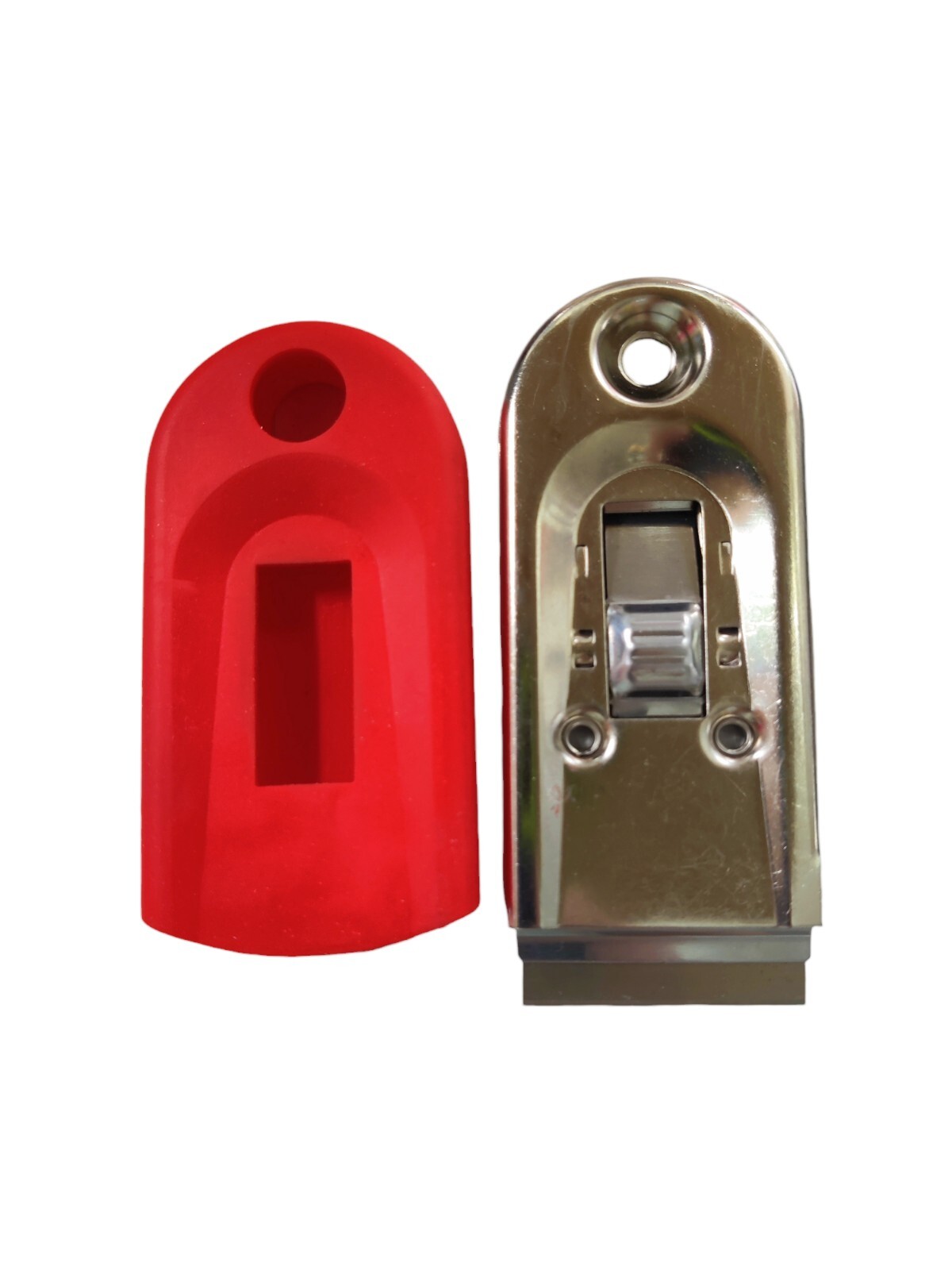 1 Pk Retractable Razor Blade Scraper With Soft Grip Handle 5 Blade Included