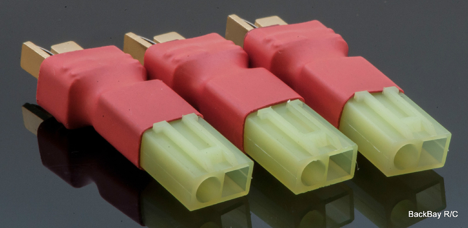 (3) Mini-Tamiya Female to Male T-Plug (Deans' Style) Adapters - AirSoft Config