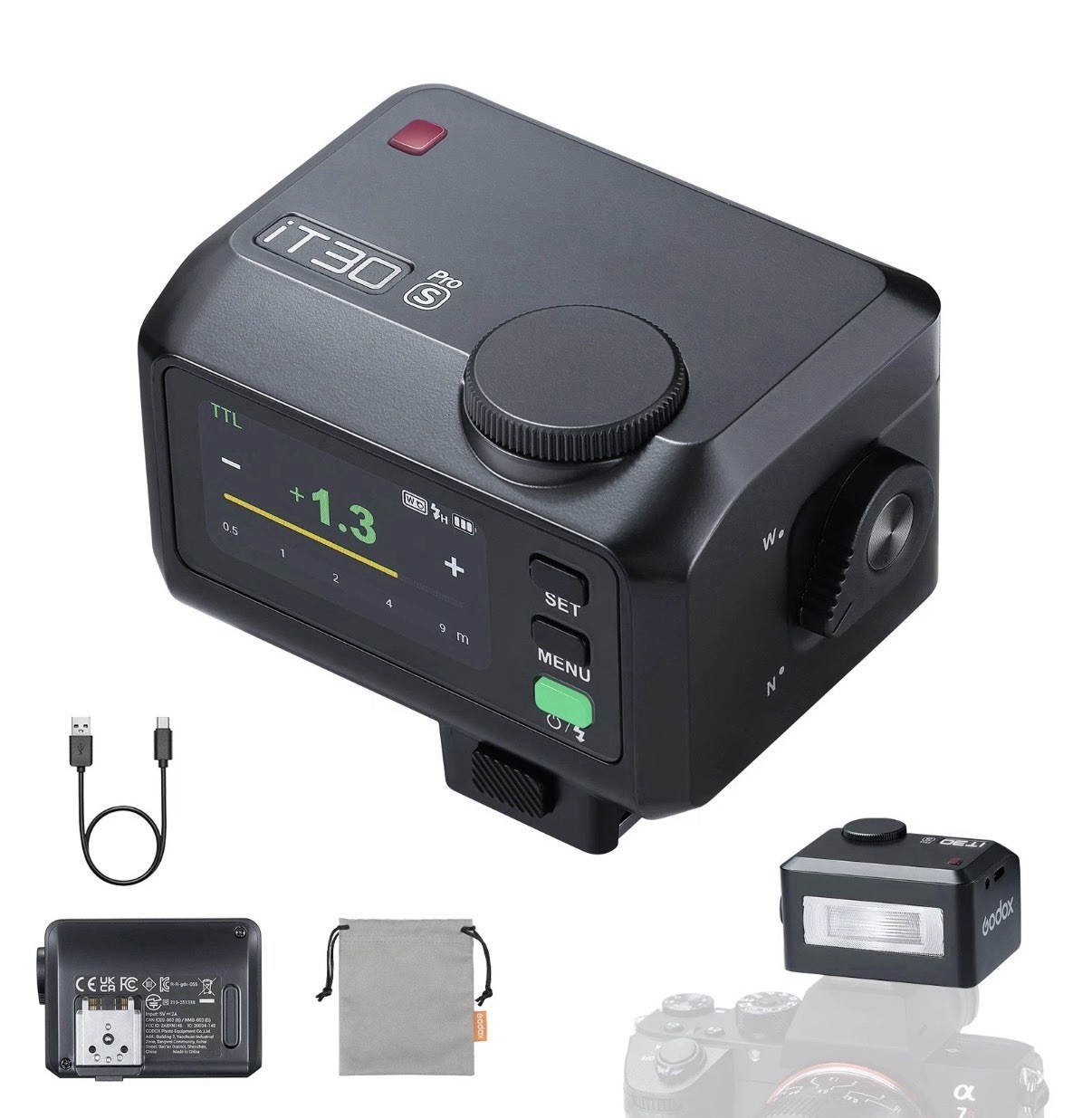 GODOX iT30 Pro S TTL Mini Flash for Sony Camera