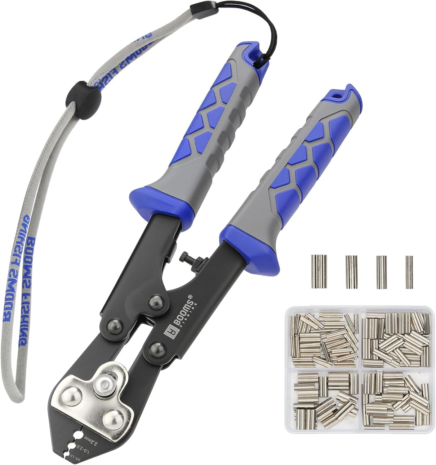 Booms Fishing Crimping Pliers Kit: 8.8In Crimper Tool for Wire & Mono Lines up
