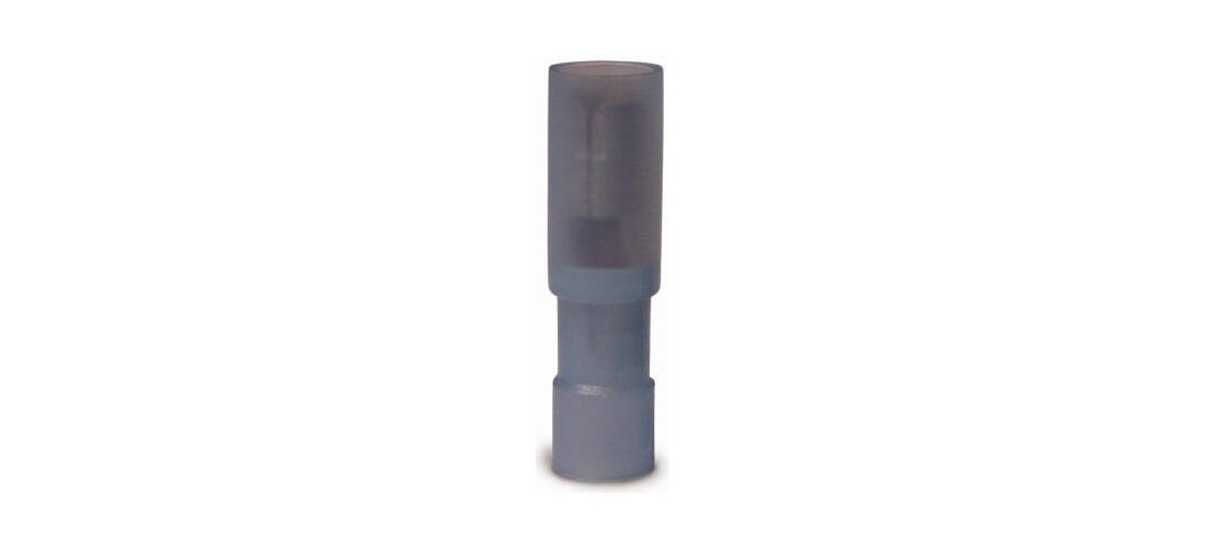 Bullet Splice Disconnect Terminal, 600 V, 16 to 14 AWG Wire, 5/32 in Stud, Blue