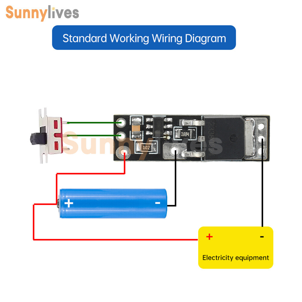 1S 30A High Current 10A Li-ion Battery Protection Board for DC 3.7V 4.2V Polymer