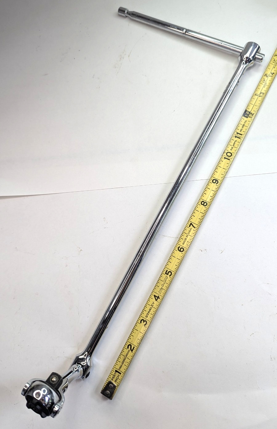 Mechanics Flexible Head 3/8" Offset Ratchet Marked CRV