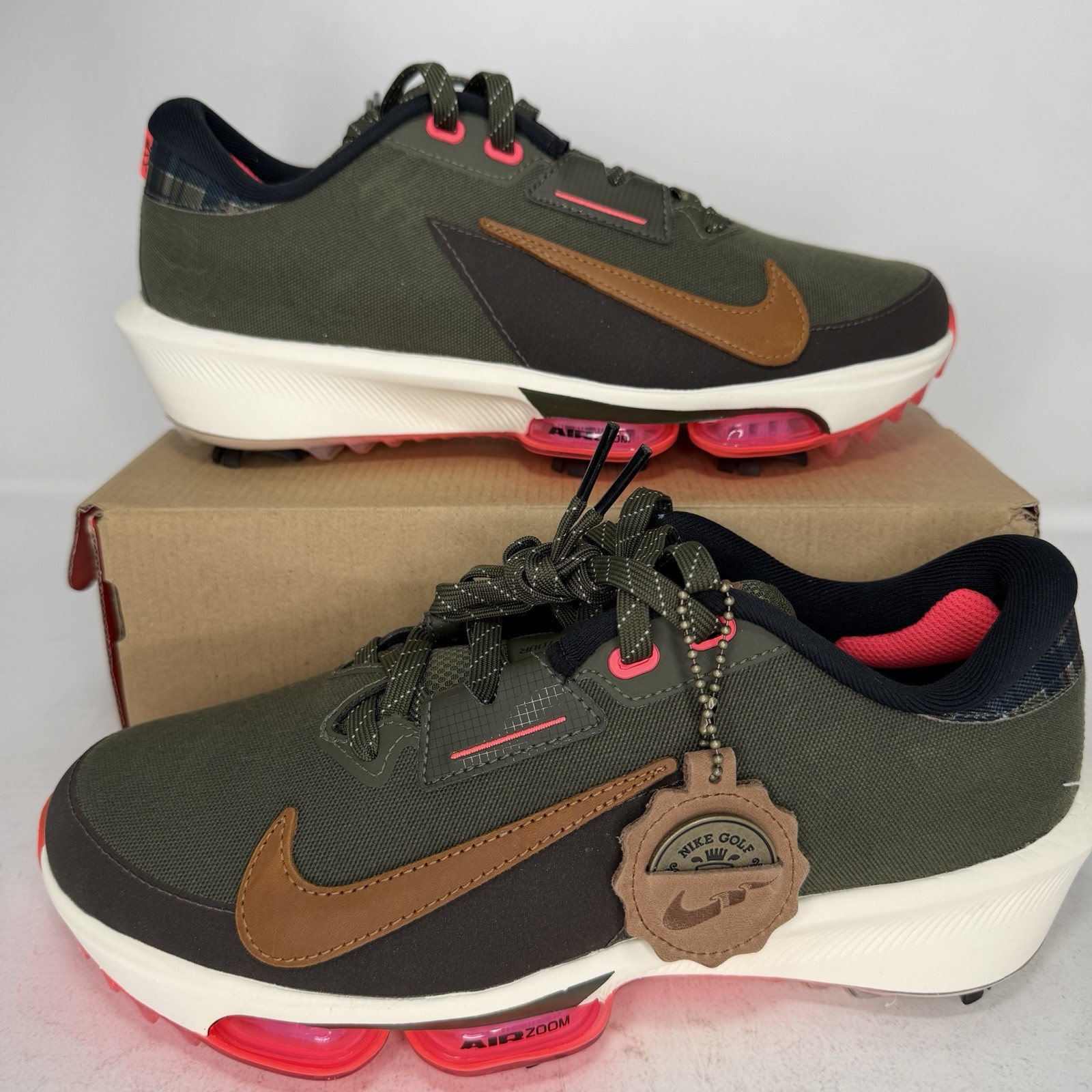 Nike Air Infinity Tour 2 Cargo Khaki Golf Shoes - Men's Sizes FQ8319-300 NEW