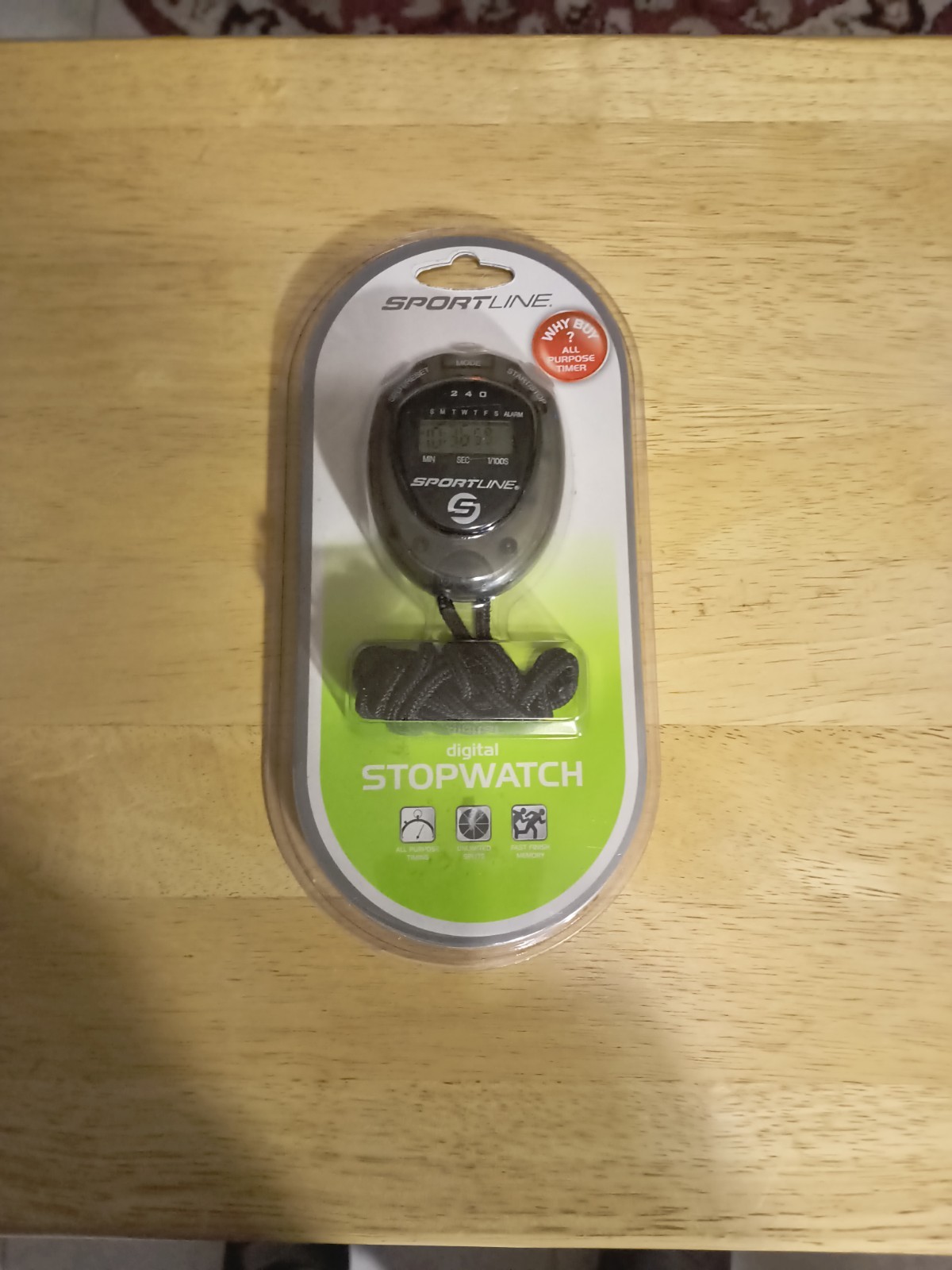 Sportline Digital Stopwatch, And Sports Timer. Brand New, Factory Sealed 13SALE