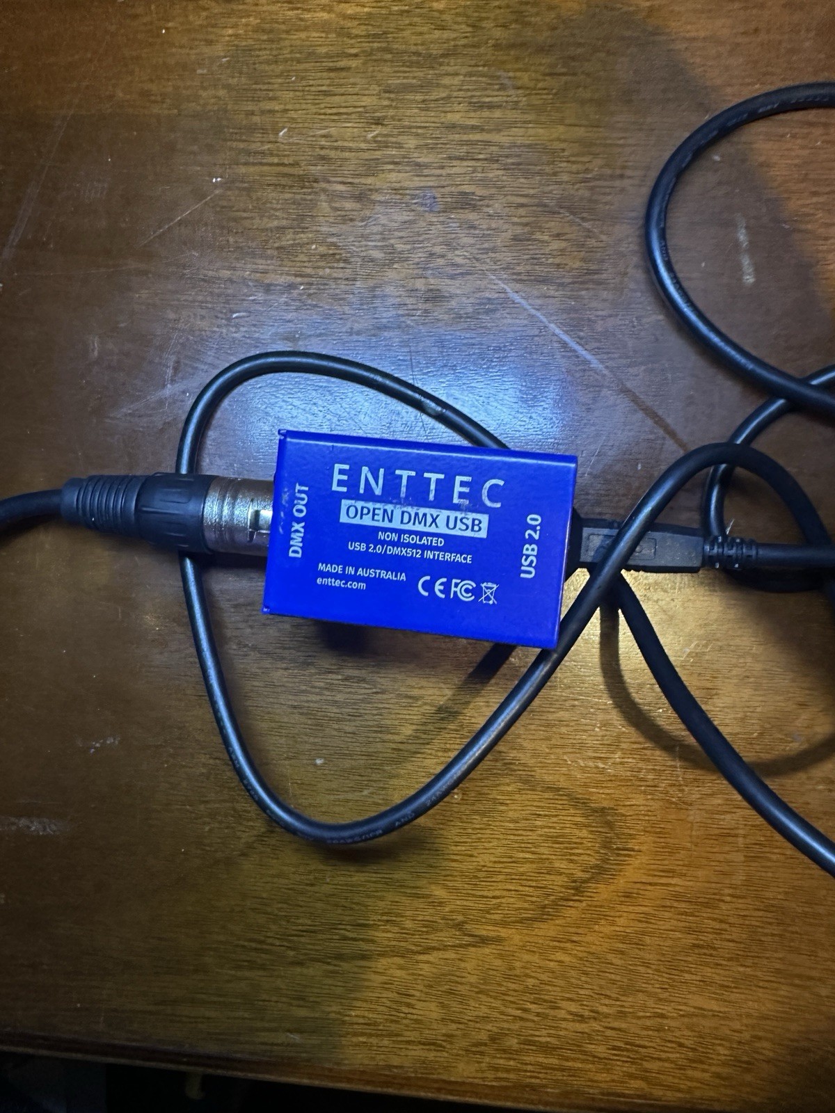 ENTTEC Open DMX USB 2.0 Interface – Non-Isolated DMX512 Controller