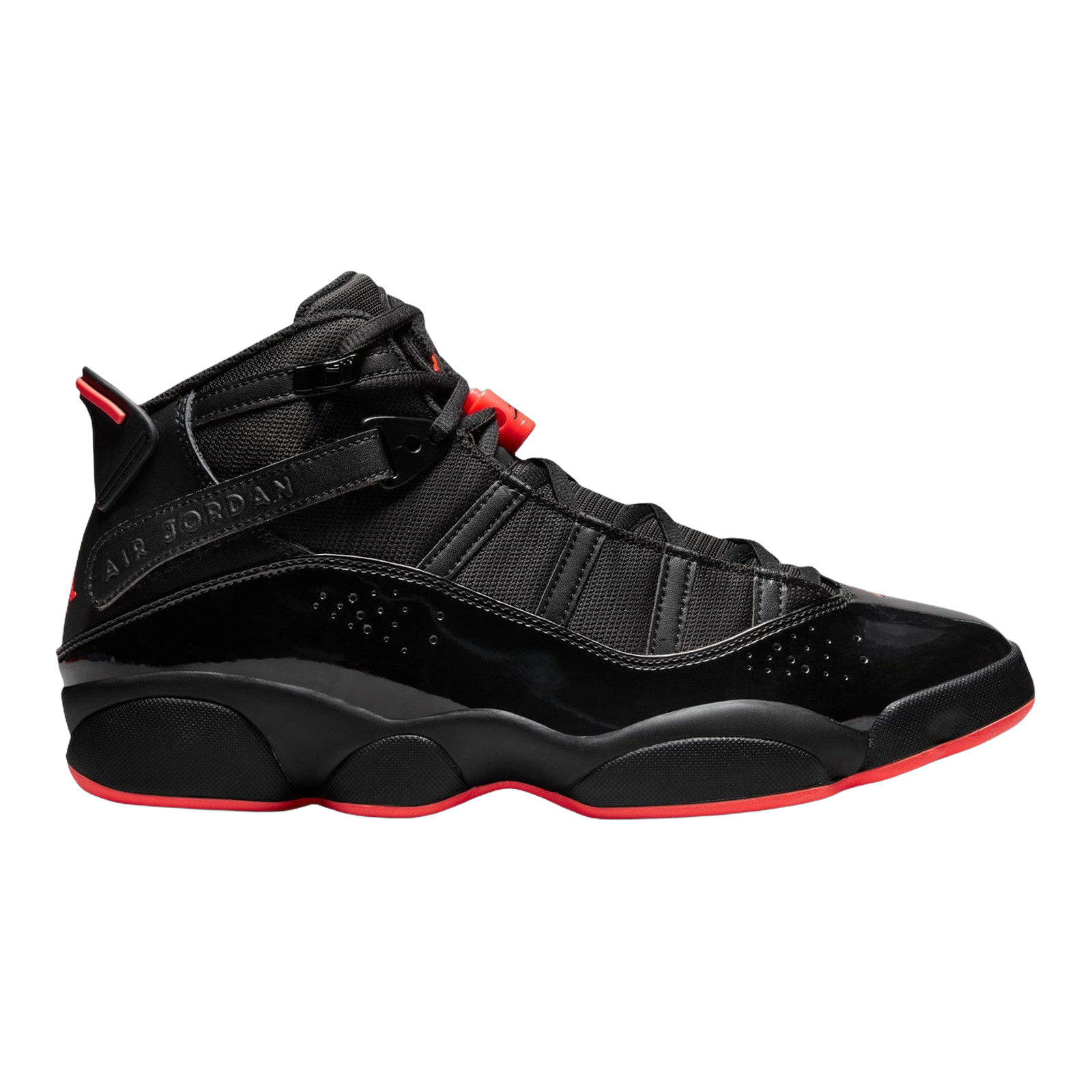 JORDAN 6 RINGS Mens High Top Sneaker Black Varsity White Size 8-14 322992-066