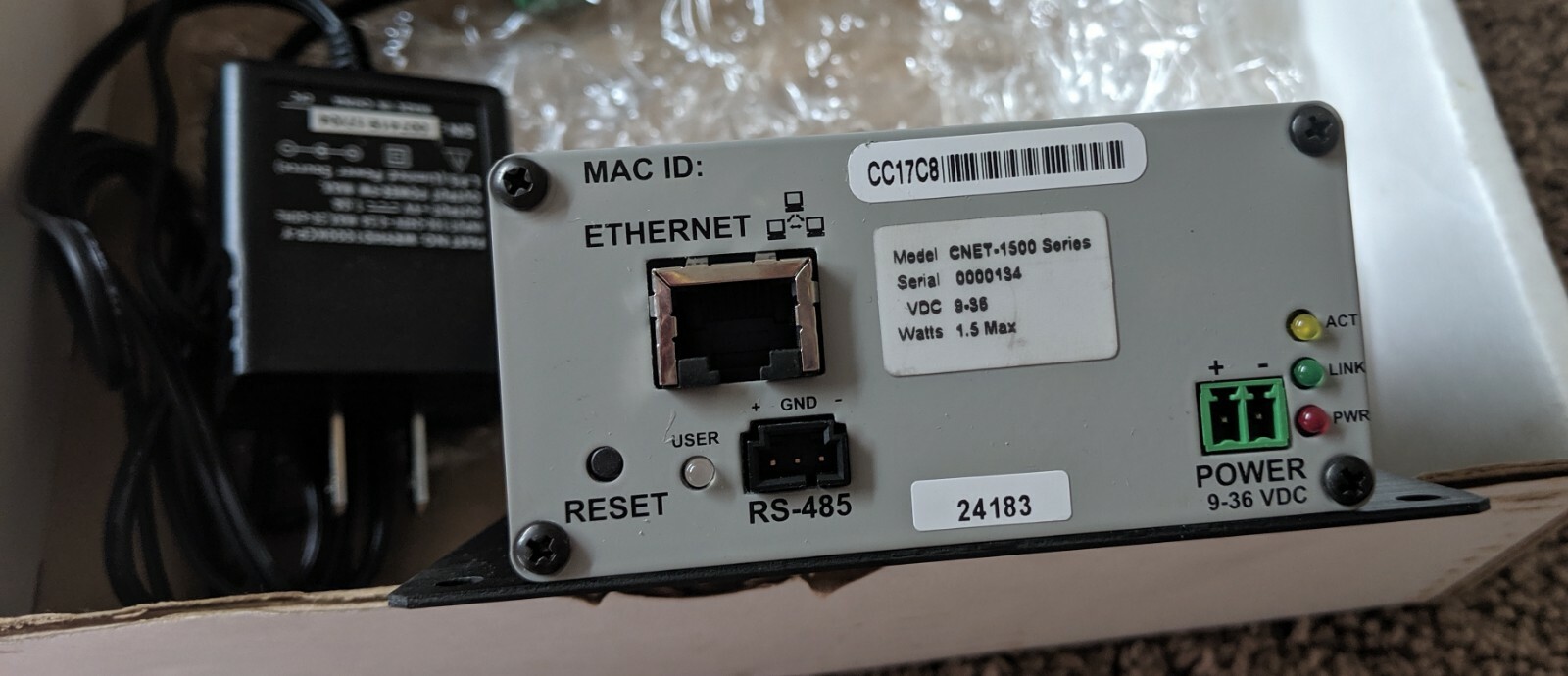 THERMO MATRIX ESP-1 ENVIRONMENTAL SATELLITE PROBE REMOTE RADIATION DETECTOR