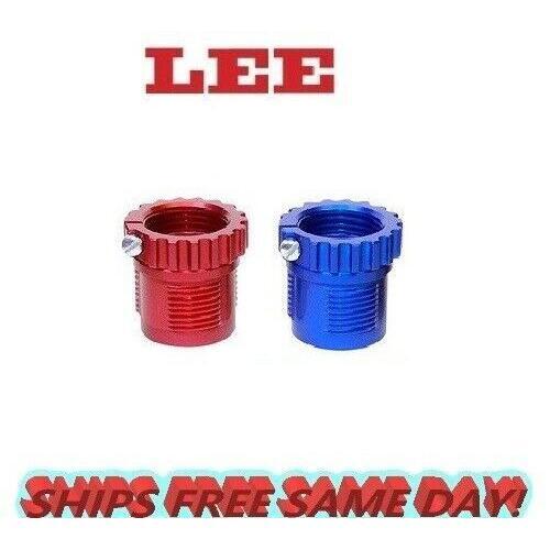Lee Precision 2-pack of Spline Drive Breech Lock Bushings RED AND BLUE  90095
