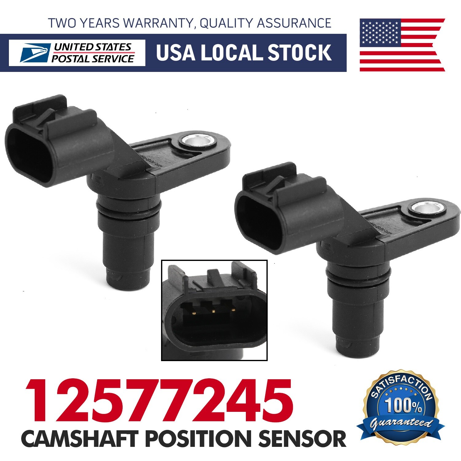 2 Camshaft Position Sensor for BUICK CHEVROLET GMC SATURN 2.0 L 2.4L 2006-2017