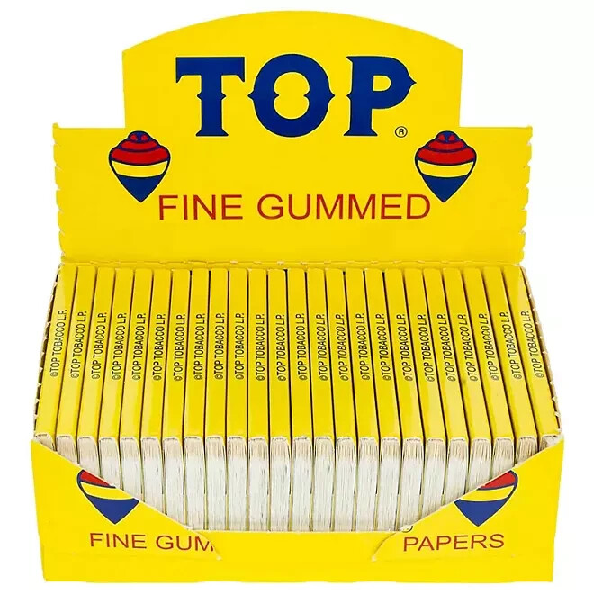 Top Rolling Papers Fine Gummed Cigarette Papers (24 Booklets)