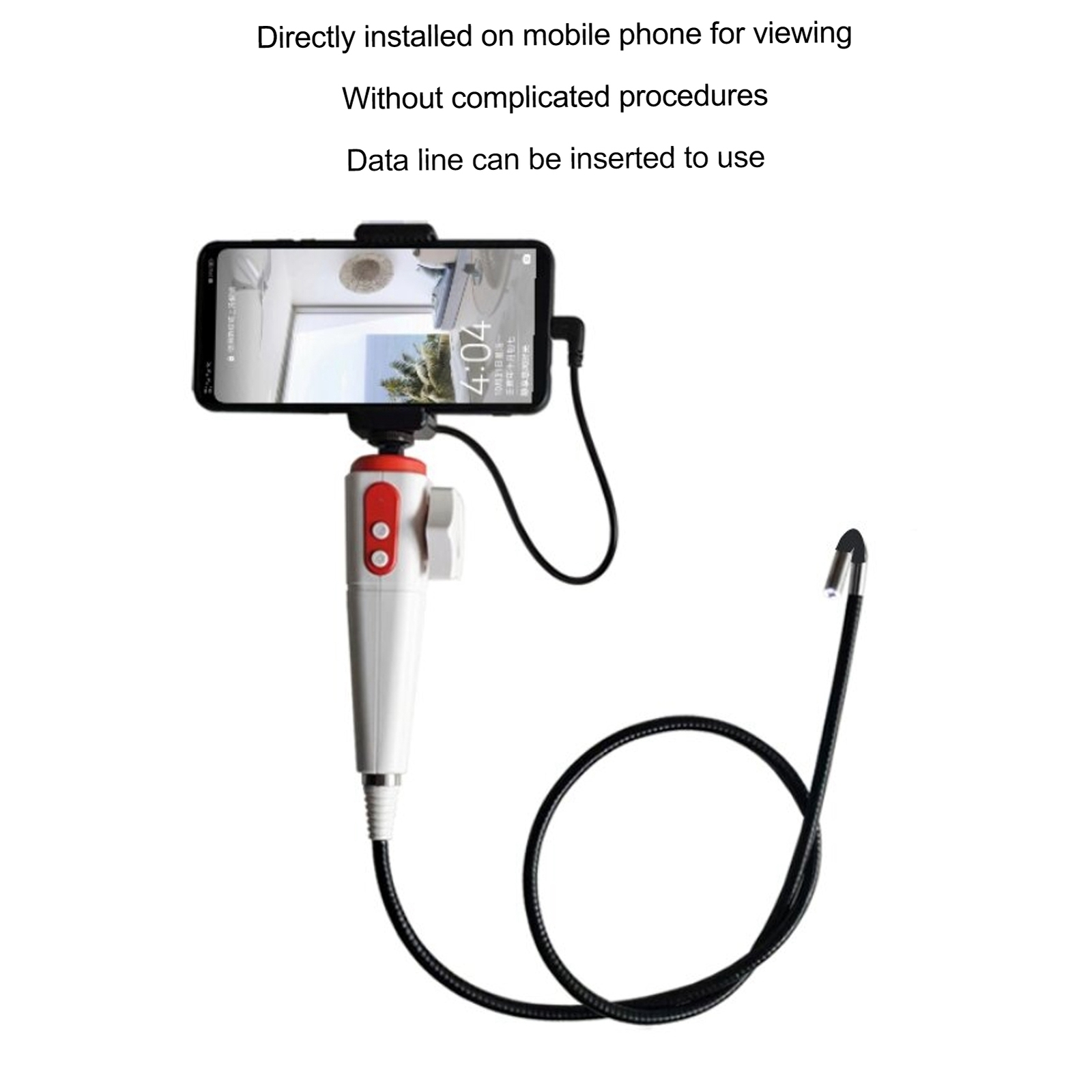 Portable Two Way Articulating Borescope HD Endoscope for Industrial Inspection