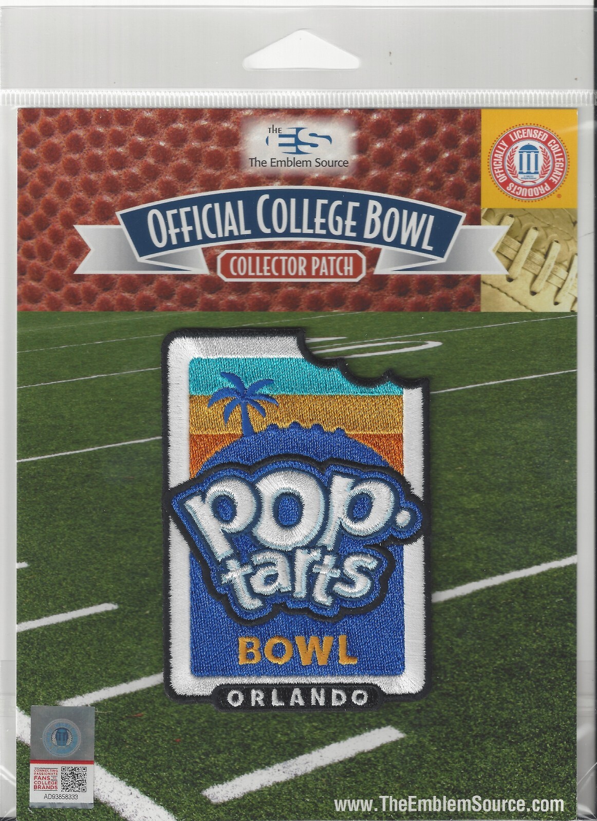 2025 Pop Tarts Bowl Patch Georgia Tech BYU Official NCAA College Jersey Logo Pkg