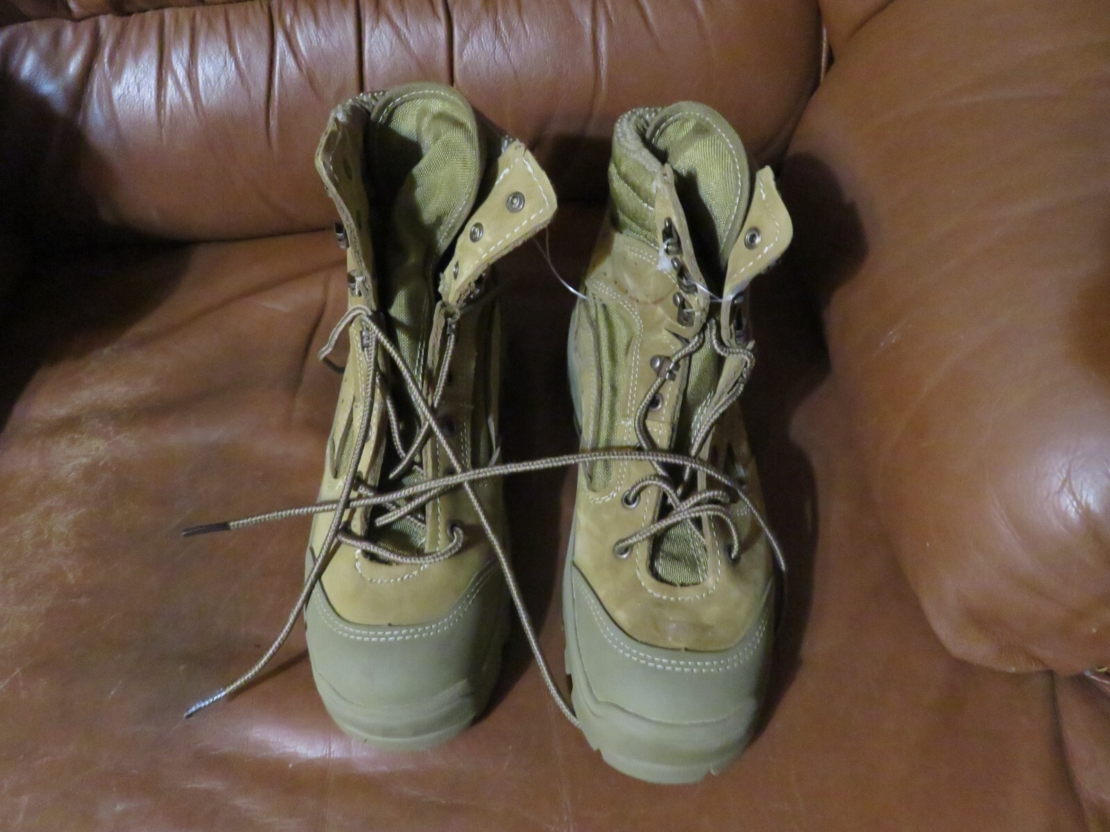 BATES HOT WEATHER COMBAT HIKER BOOTS OLIVE MOJAVE E03612C SIZE 6.5 R