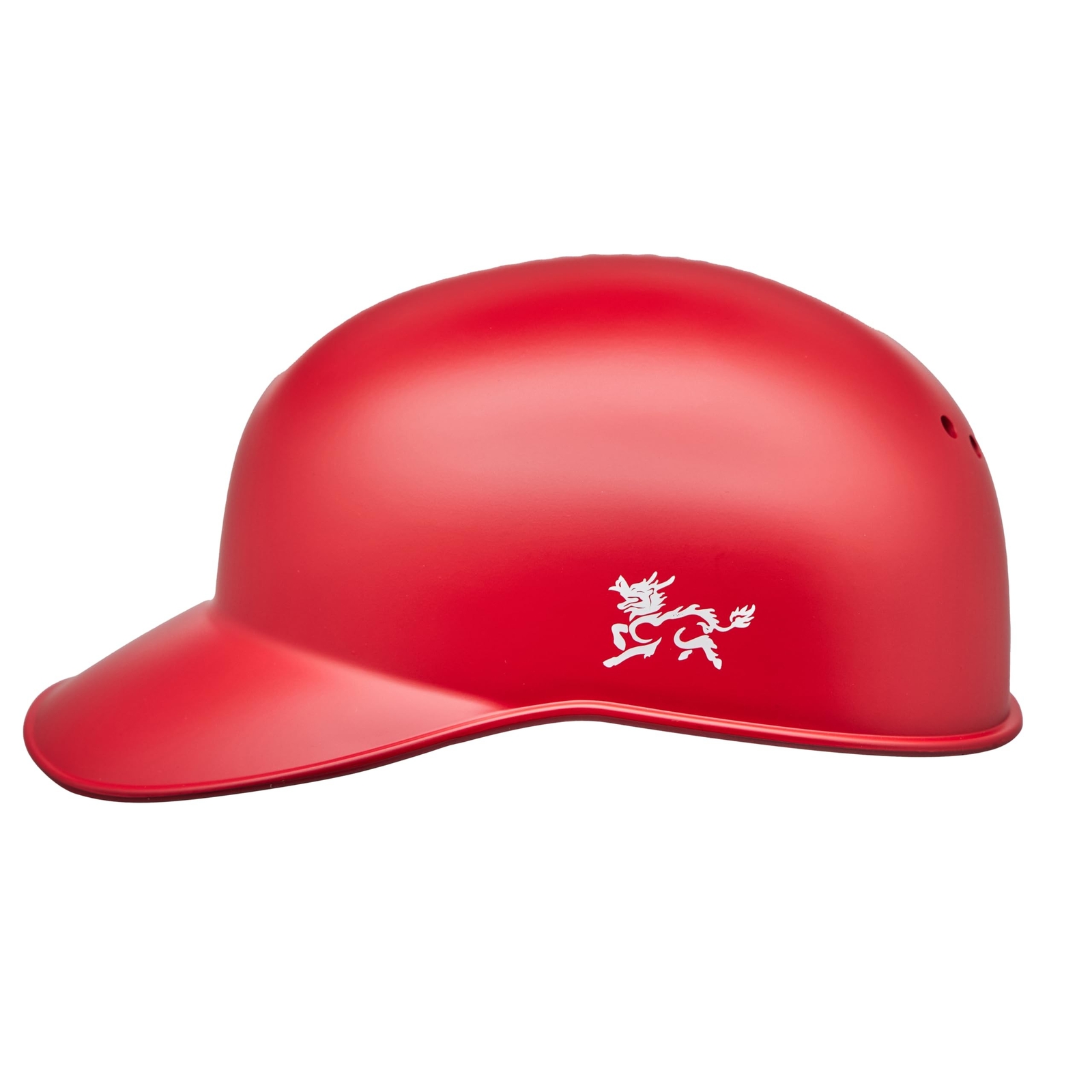 Baseball Pitchers, Catchers, Coaches Helmet Matte Skull Cap Red