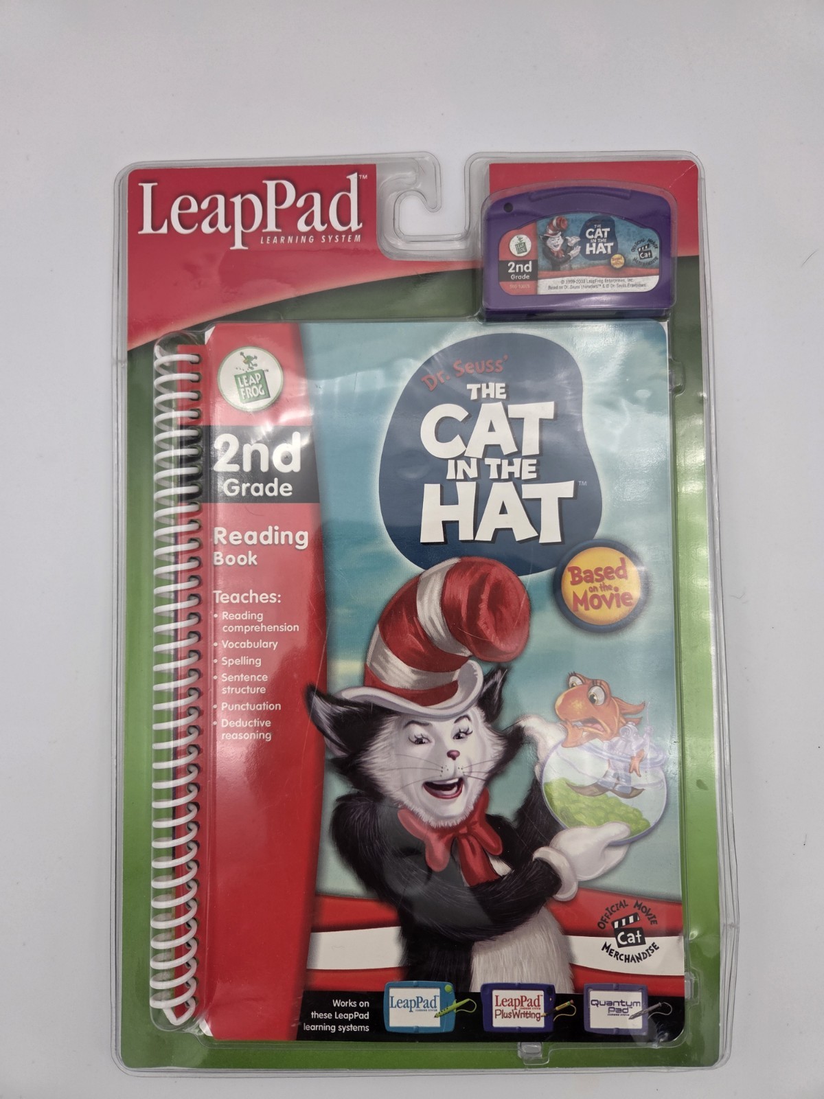 Leap Frog LeapPad The Cat in the Hat 2nd Grade Based on the Movie BRAND NEW