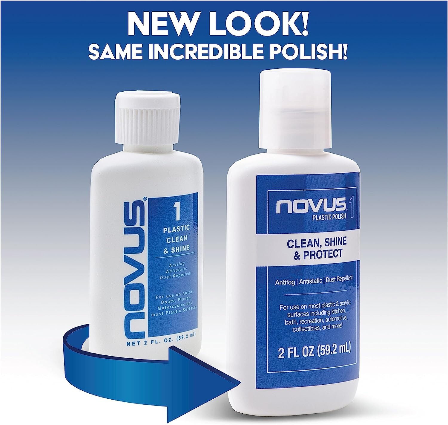Novus #1 Plastic Polish & Scratch Remover, 8oz. Spray Bottle