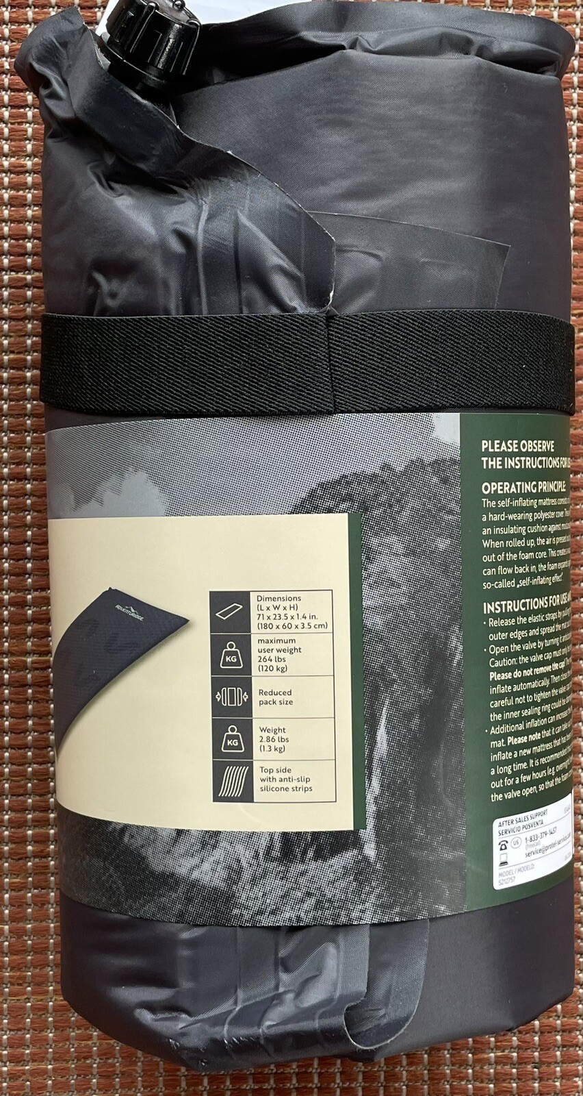 Adventuridge Self Inflating Camping Backpacking Sleep Mat Pad