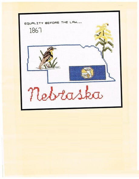 NEBRASKA  CROSS STITCH PATTERN ONLY  -  Y7