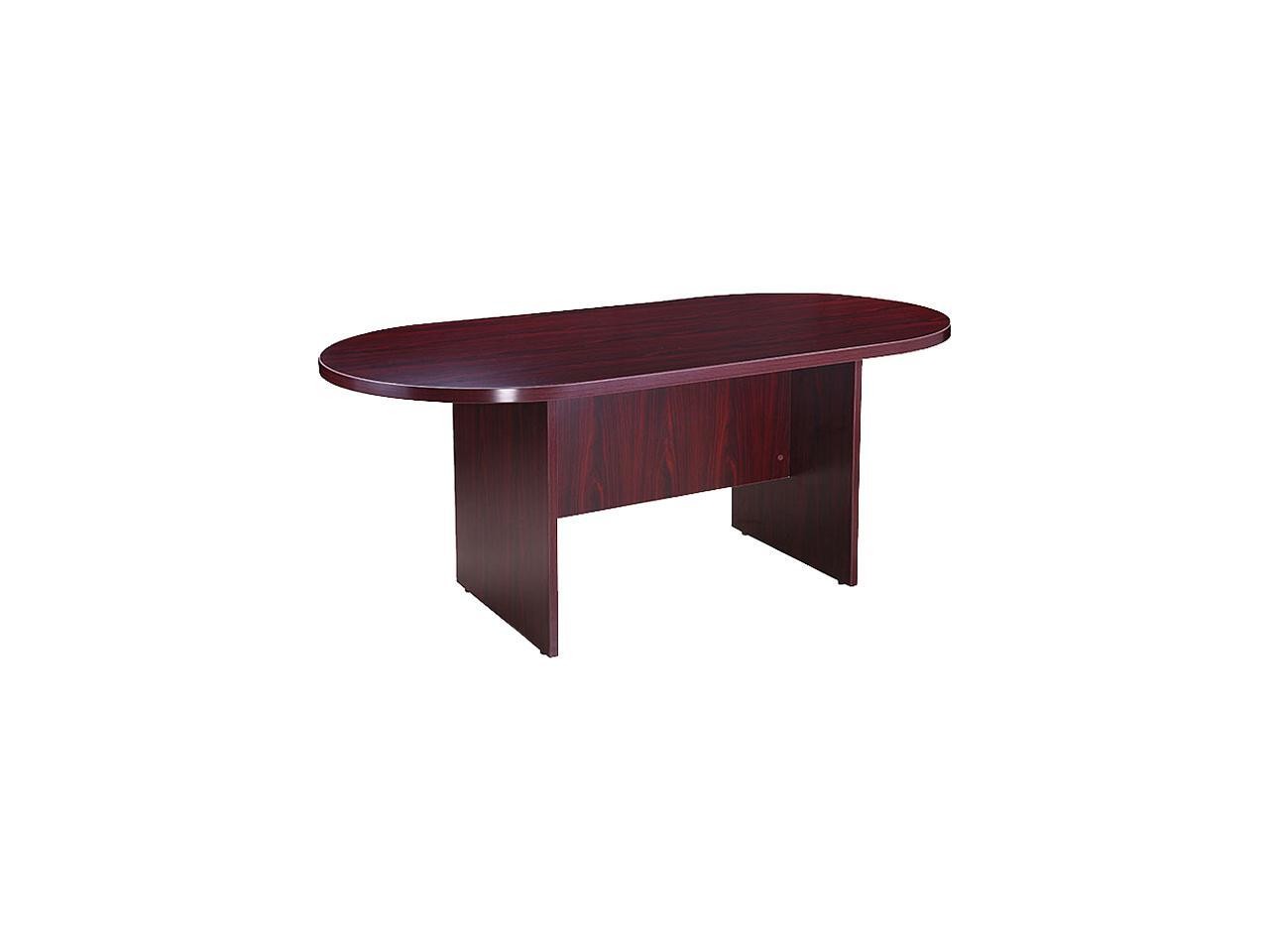Boss N135-M Boss 71W X 35D Race Track Conference Table, Mahogany