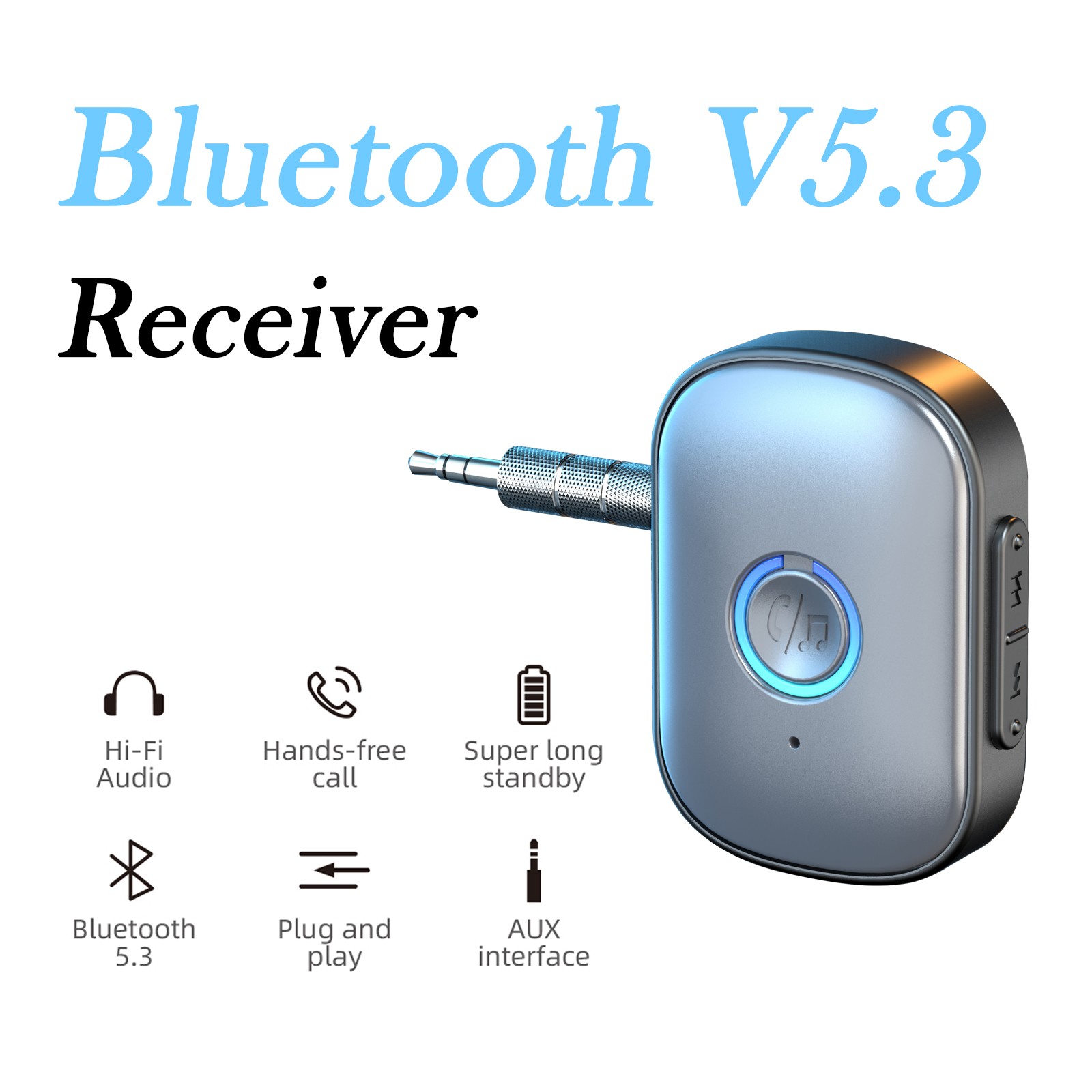 Home Stereo Bluetooth Receiver 3.5mm AUX Car Adapter Wireless Audio Receiver lot