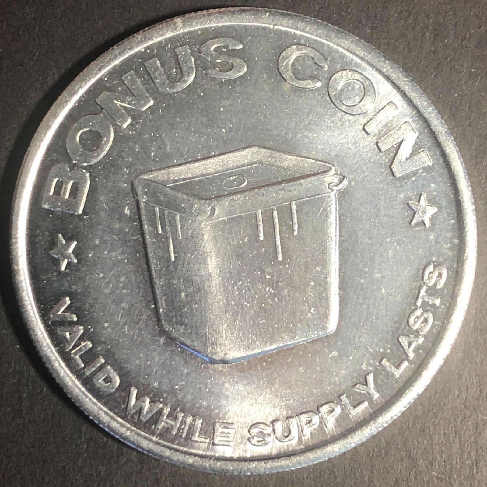 Enco Gas Service Station Alum. Bonus Coin "Food Saver" Trade Token 39mm