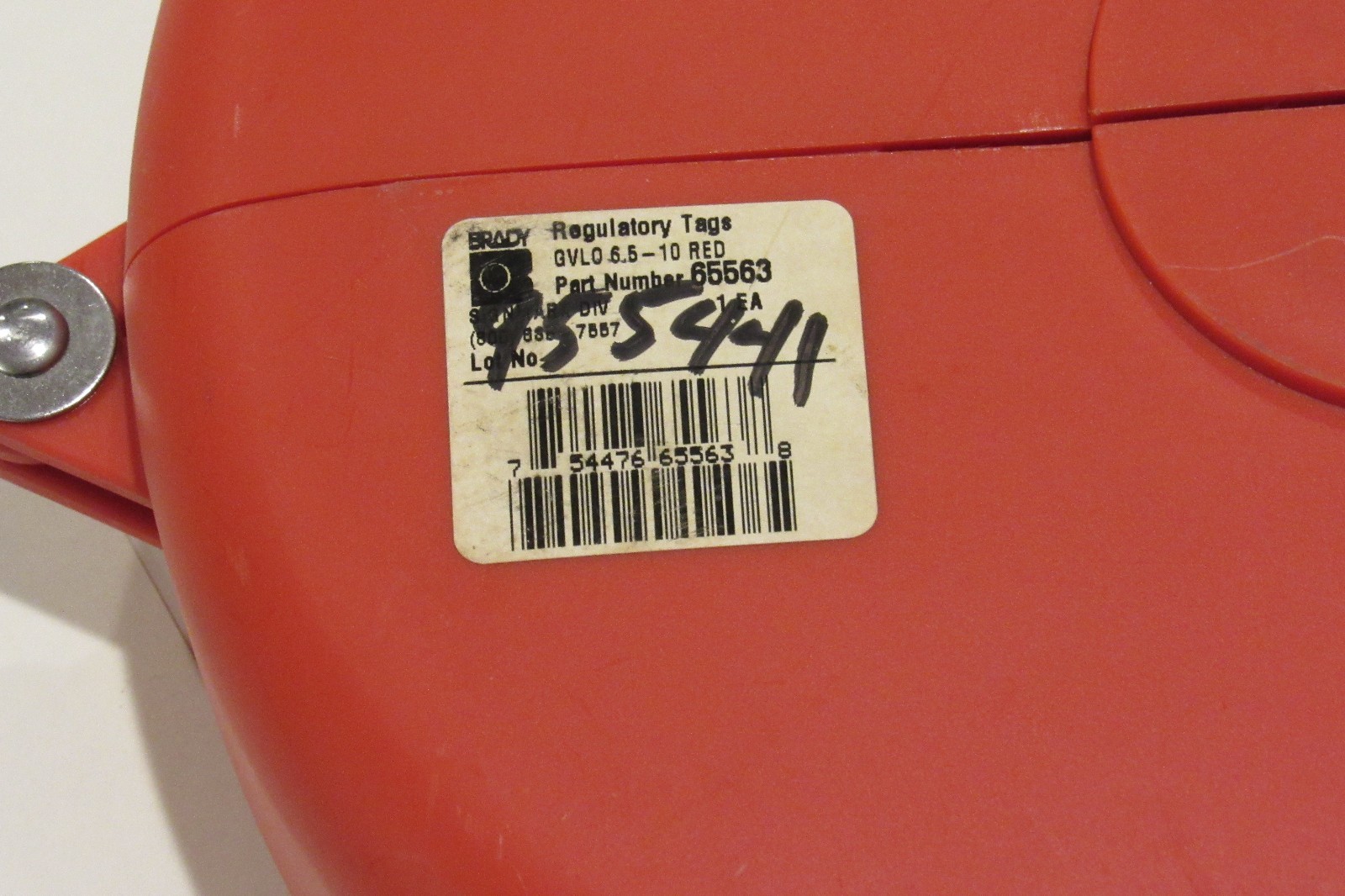 NEW BRADY Gate Valve LockOut 6-1/2"-10", (Prinzing SD08 Safetee Donut)