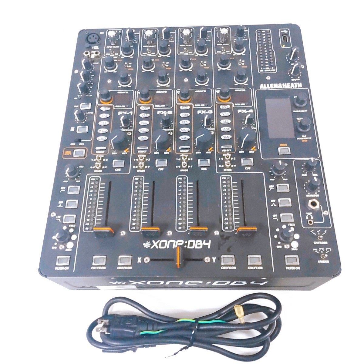 Allen & Heath Xone:DB4 DJ Mixer Digital 4 Channel Powers On Junk For Parts