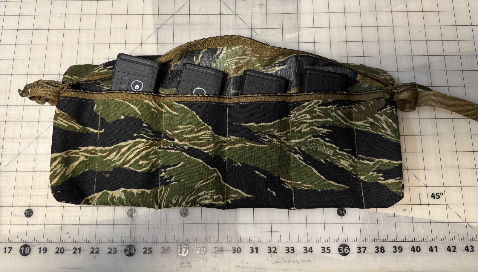 Eight Ball Gear M8 4 Mag bandolier for colt/Magpul mags. Vietnam Tiger Stripe.
