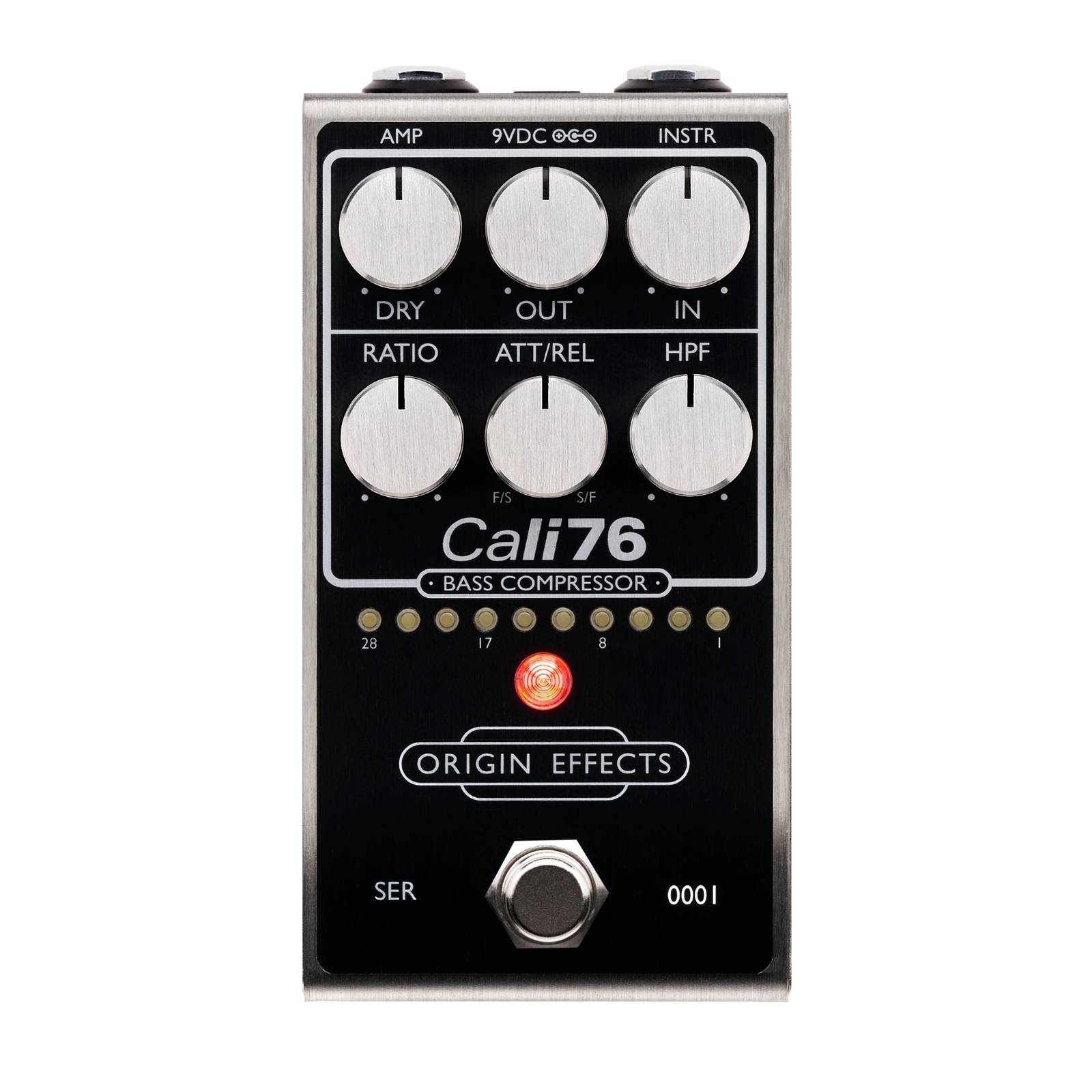 Origin Effects Cali76 Bass Compressor Bass Effect Pedal, Black