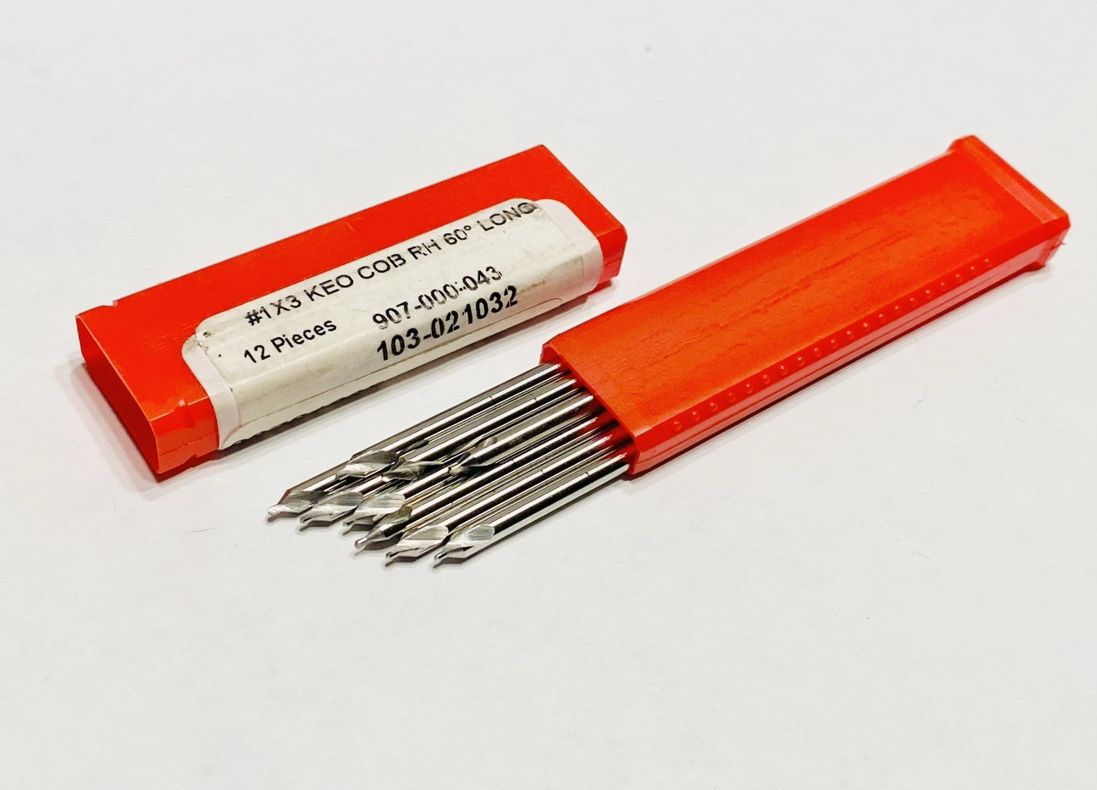 (9 pcs) KEO No.1 Combine Drill & Countersink 907-000-043 Cobalt 3” Long