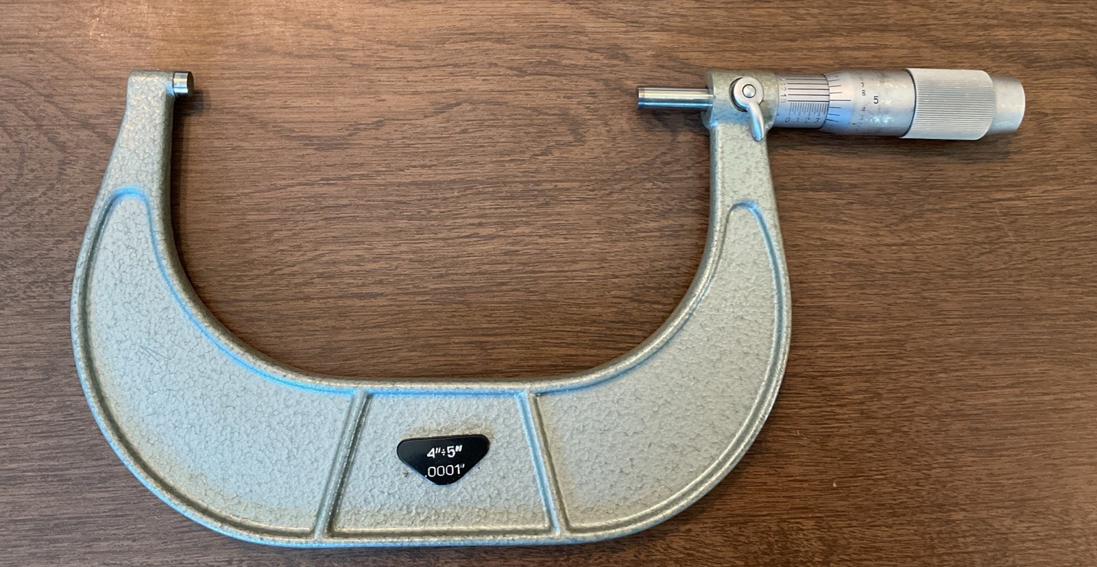 Precision Outside Micrometer 4"-5" / 0.0001" Carbide Tipped Machinist Tool