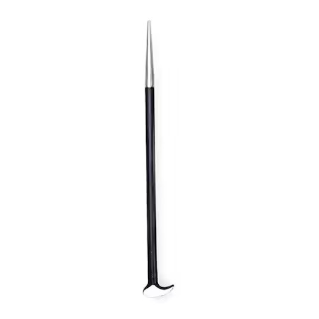 Westward 3Apx7 Rolling Head Pry Bar, 12 In, 7/16 In Dia