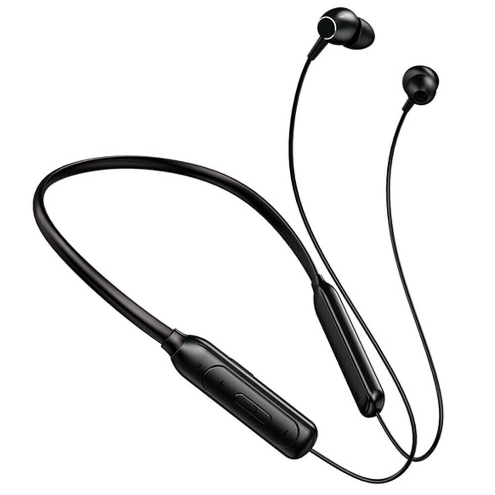 Neckband Bluetooth Earbuds Stereo Headphones with Mic for Running Sports Hiking