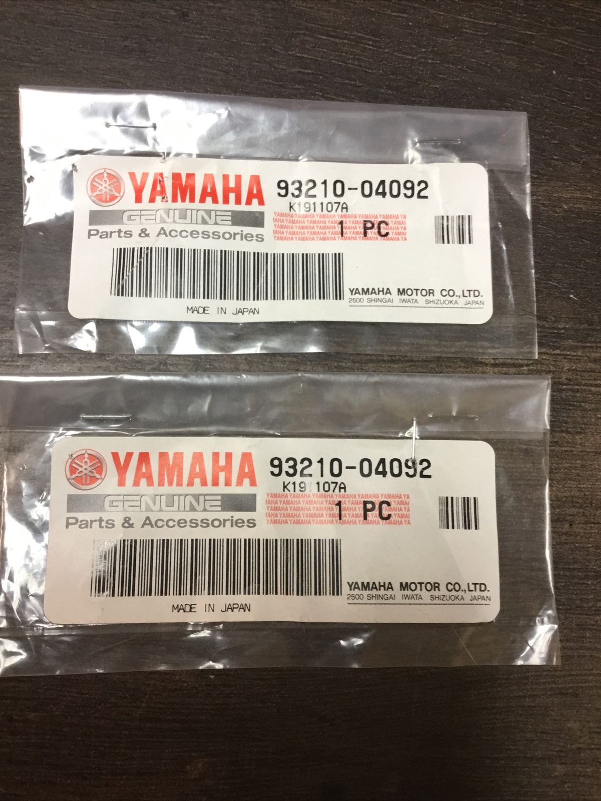 (2) Yamaha O- Ring.  93210-04092. In Stock & Ready To Ship! #B136