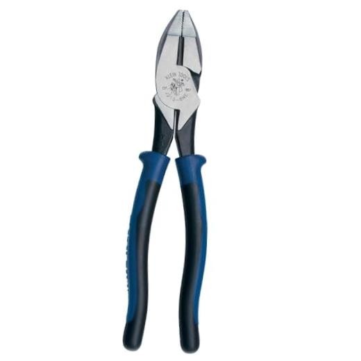 Klein Tools J2138NE Pliers, 8-Inch Side Cutters, High Leverage Lineman's