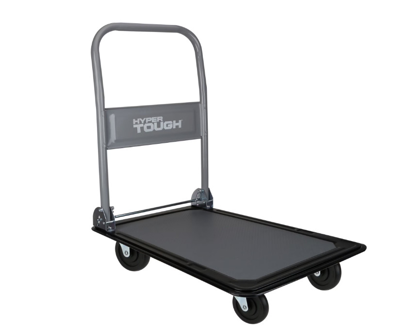 Hyper Tough 300 Pound Capacity Heavy Duty Utility Rolling Cart, Blue/Gray