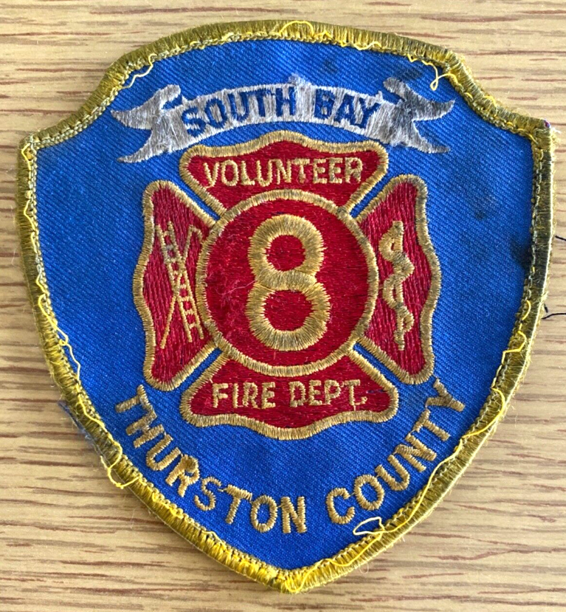 CITY OF SOUTH BAY FIRE DEPARTMENT embroidered cloth patch WASHINGTON STATE