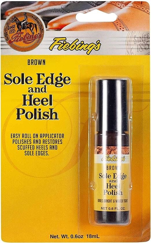Fiebing Shoe Sole Edge & Heel Polish Dressing - BROWN 0.6 oz Roll