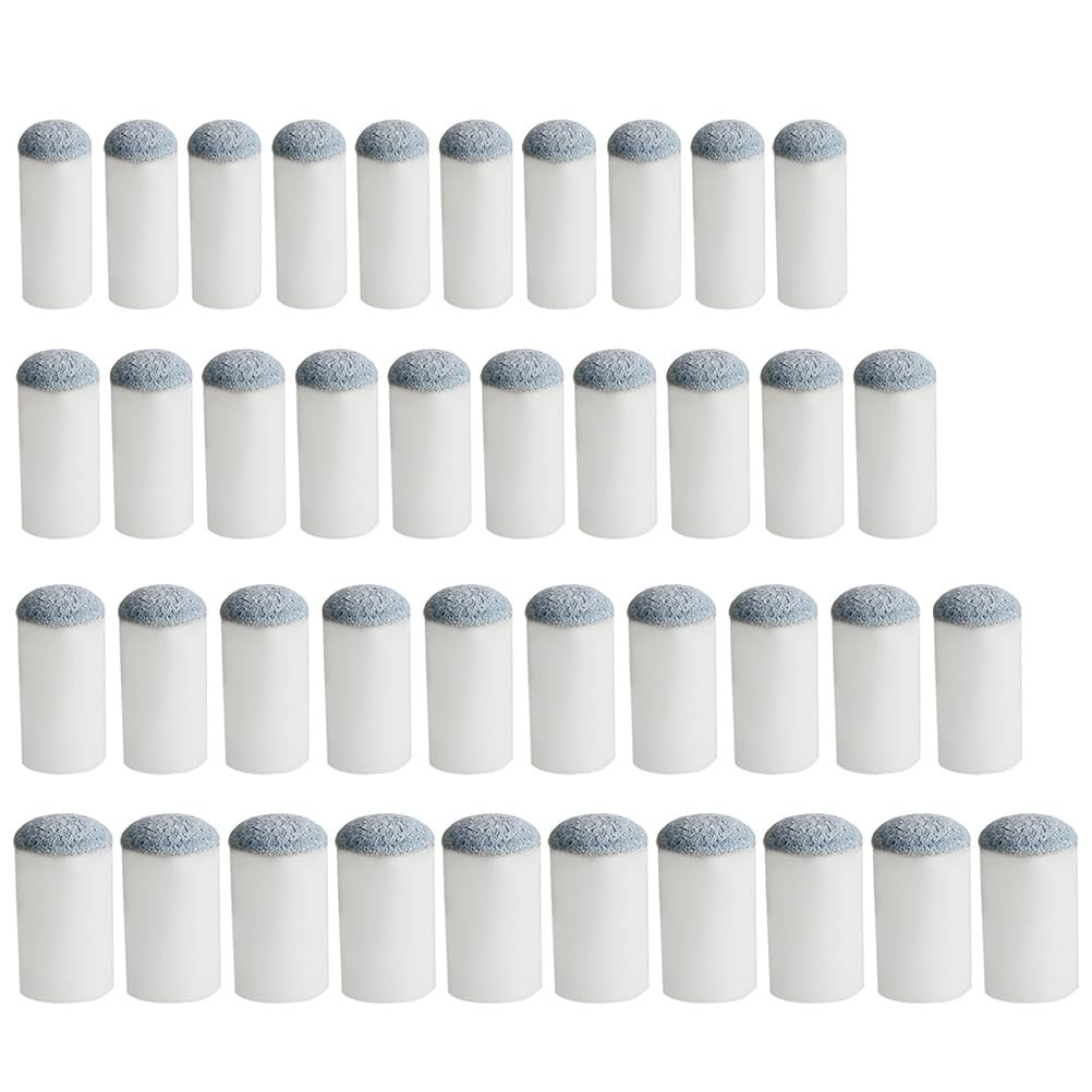 Pengxiaomei 40pcs Slip On Pool Cue Tips Replacement Billiard 4...