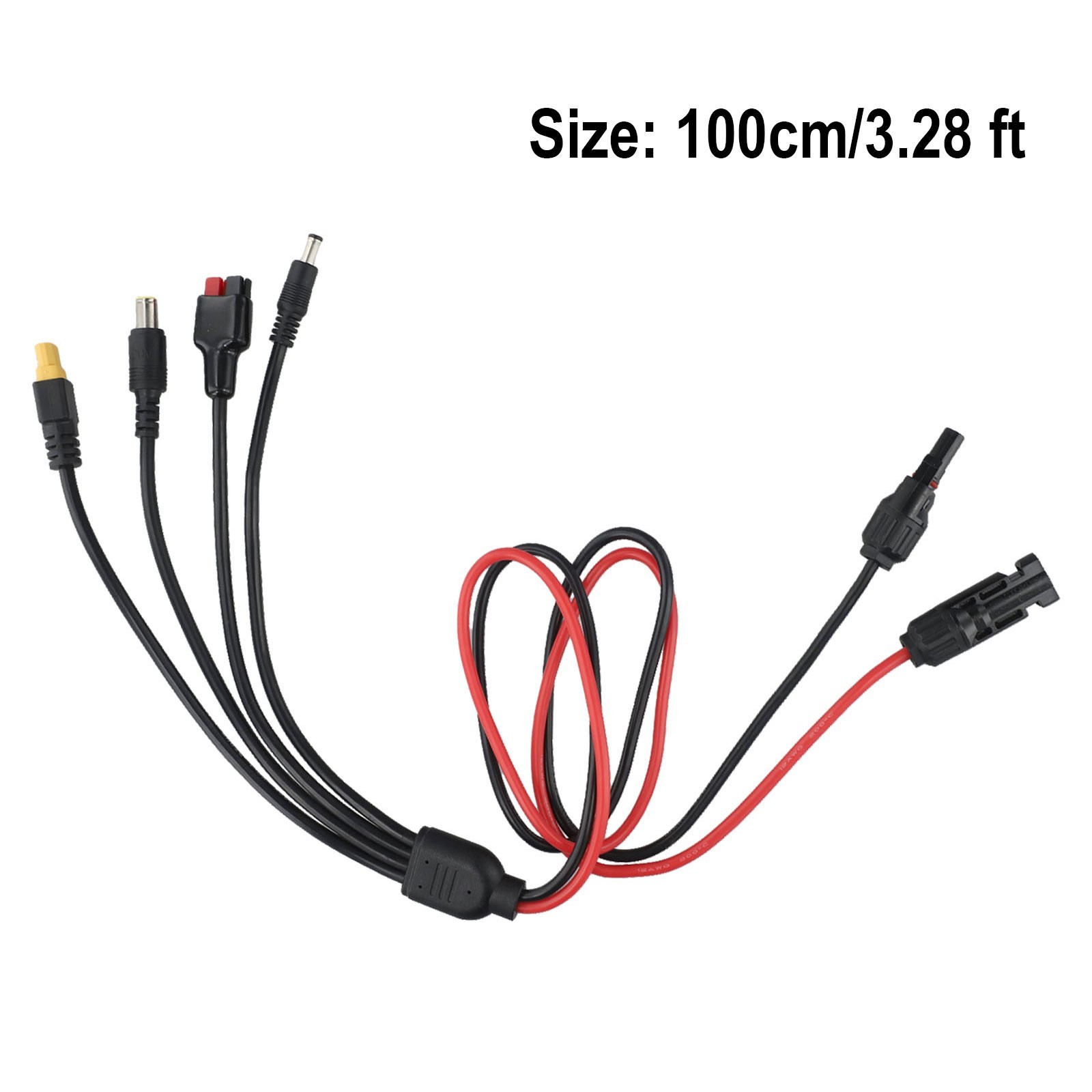 Multifunctional Solar Panel Extension Cable 4 Connectors in 1 Splitter