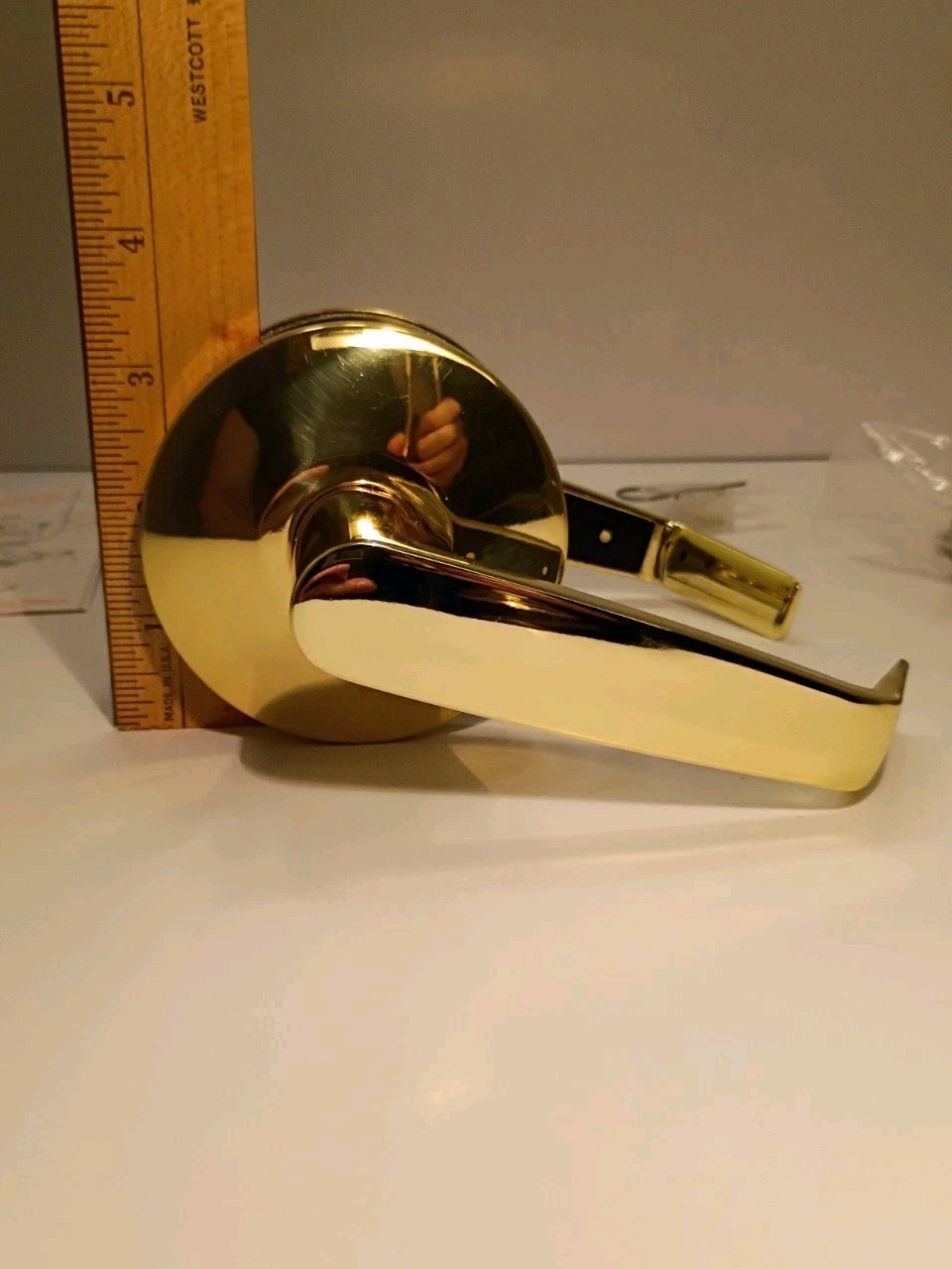 FAULTLESS polished Brass passage New With Out Box.