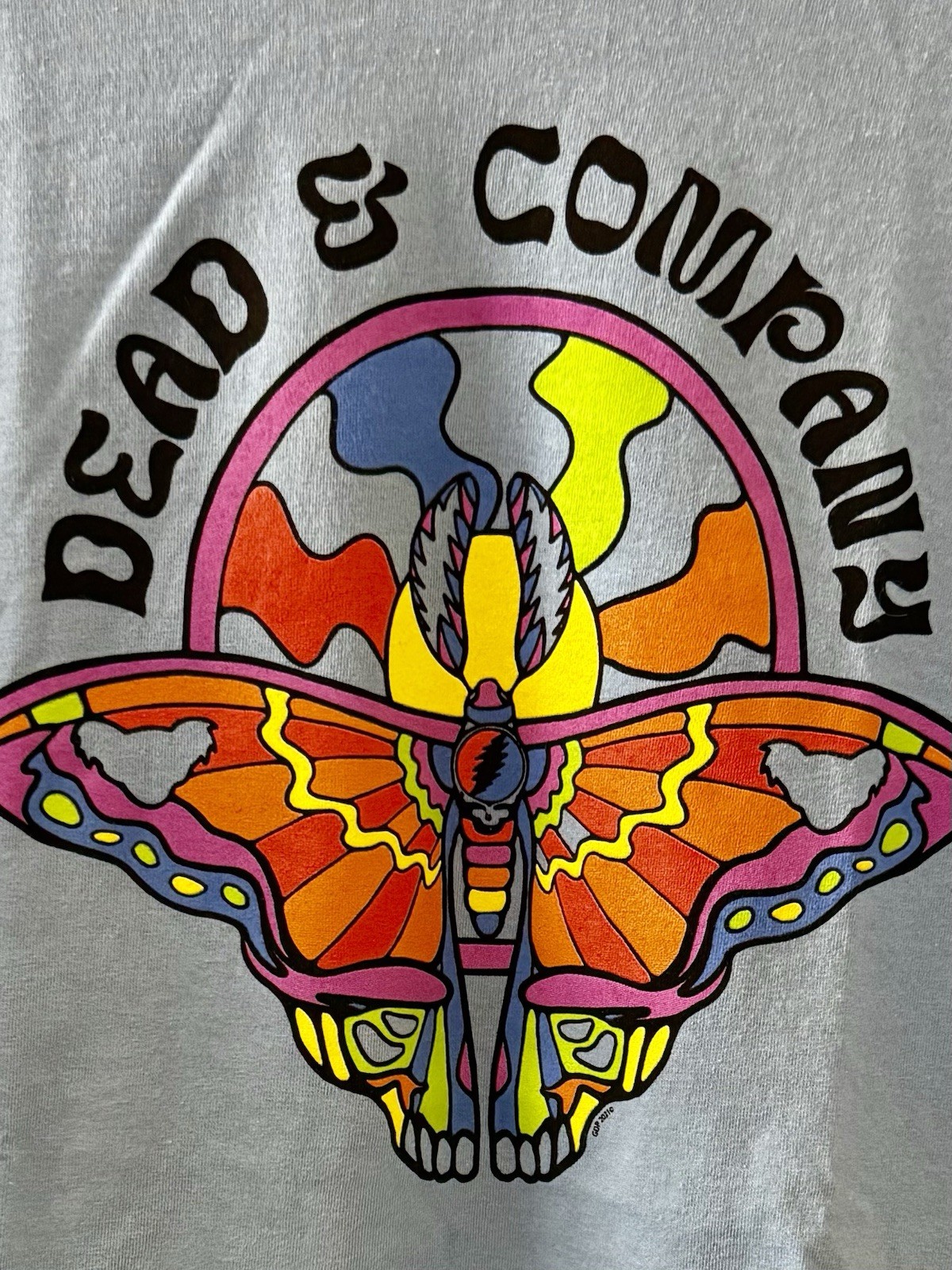 Dead and Company 2021 Tour Blue T-shirt with Cities Adult Unisex Size 2XL