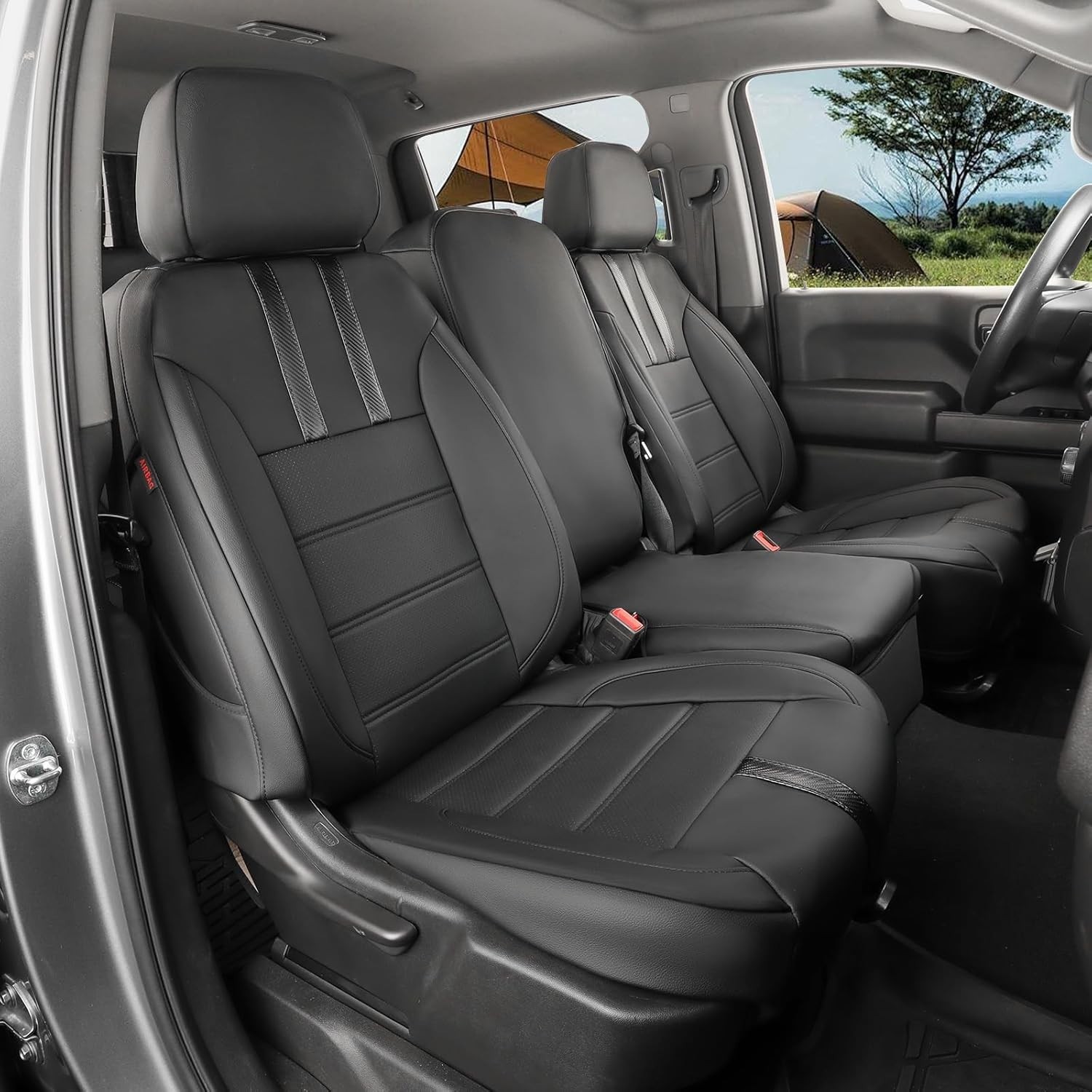 For 2019-2026 Chevy Silverado 1500/2500/3500 & GMC Sierra 1500 Car Seat Covers