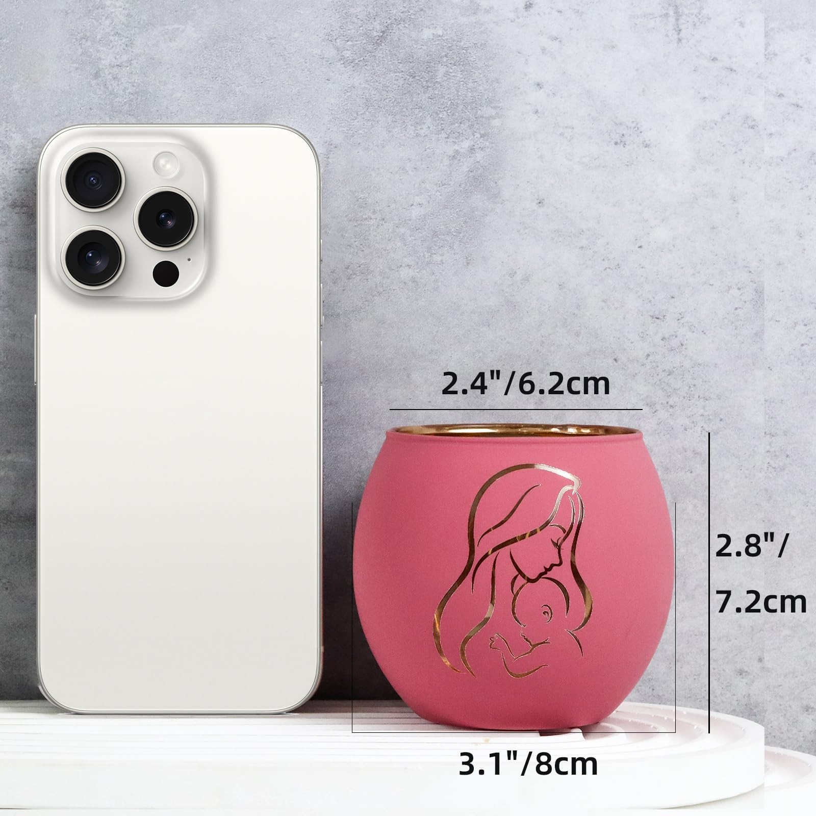 Birthday Gifts for Mom, Delicate Mother Gifts from Daughter Son, Engraved Gla...
