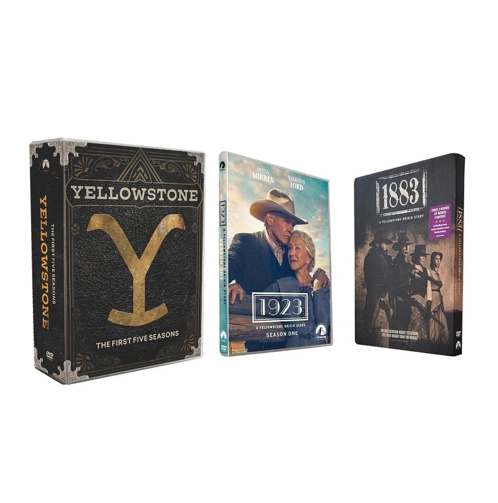 Yellowstone Seasons 1-5 Part 1&2 Complete Series + 1883 and 1923 Origin Story