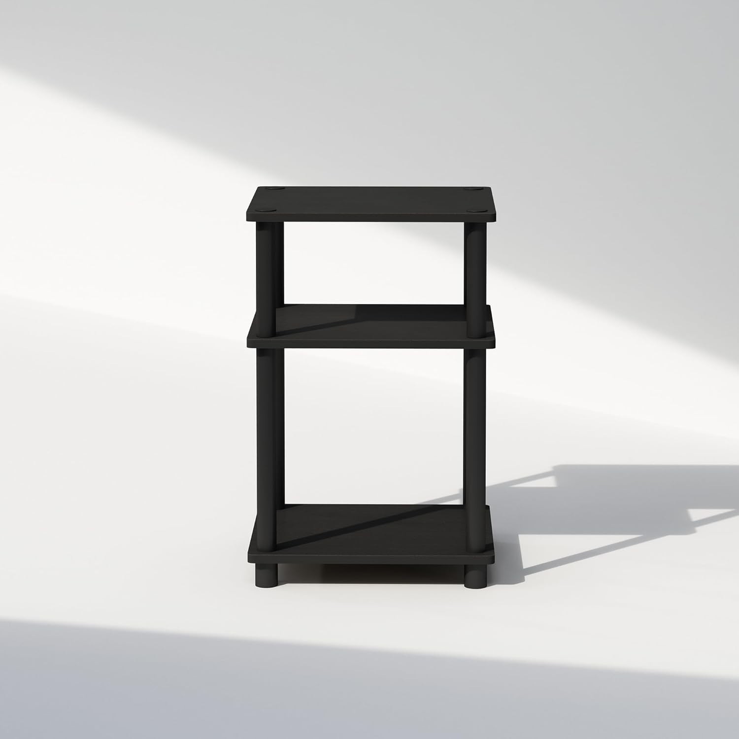 Side Table for Small Spaces, Modern Couch End Table Black