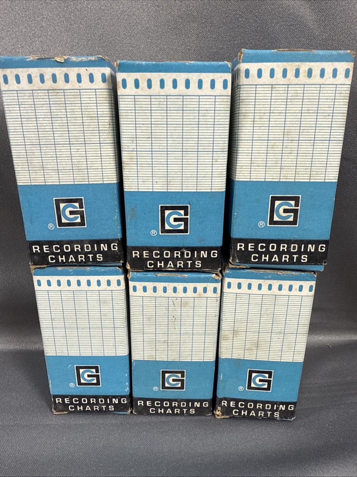 Graphic Controls Corporation Recording Charts 2895 S Style N Lot Of 6