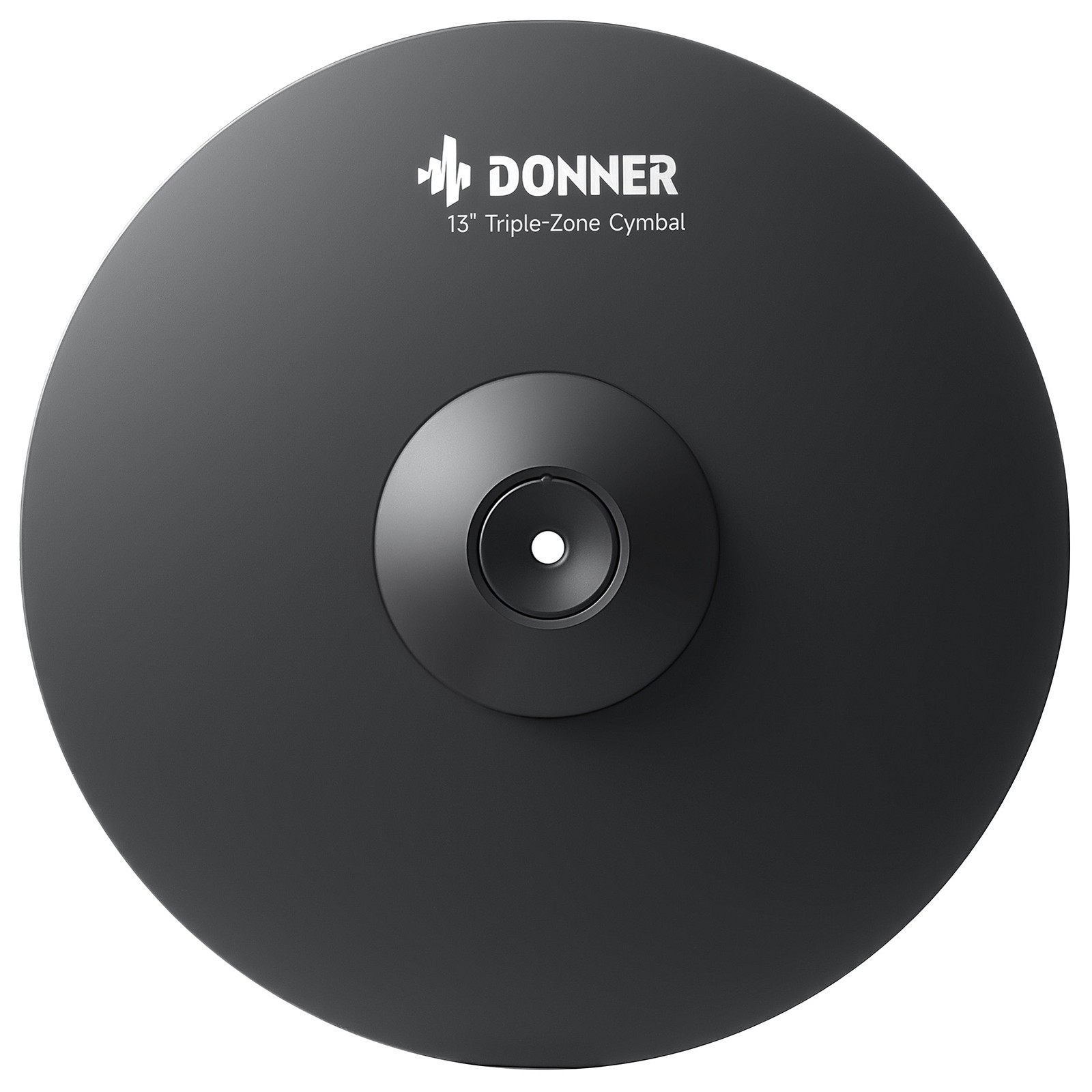 Donner 13" Triple-Zone Electronic Drum Cymbal Mute 3-Zone Crash Ride CYB-13T
