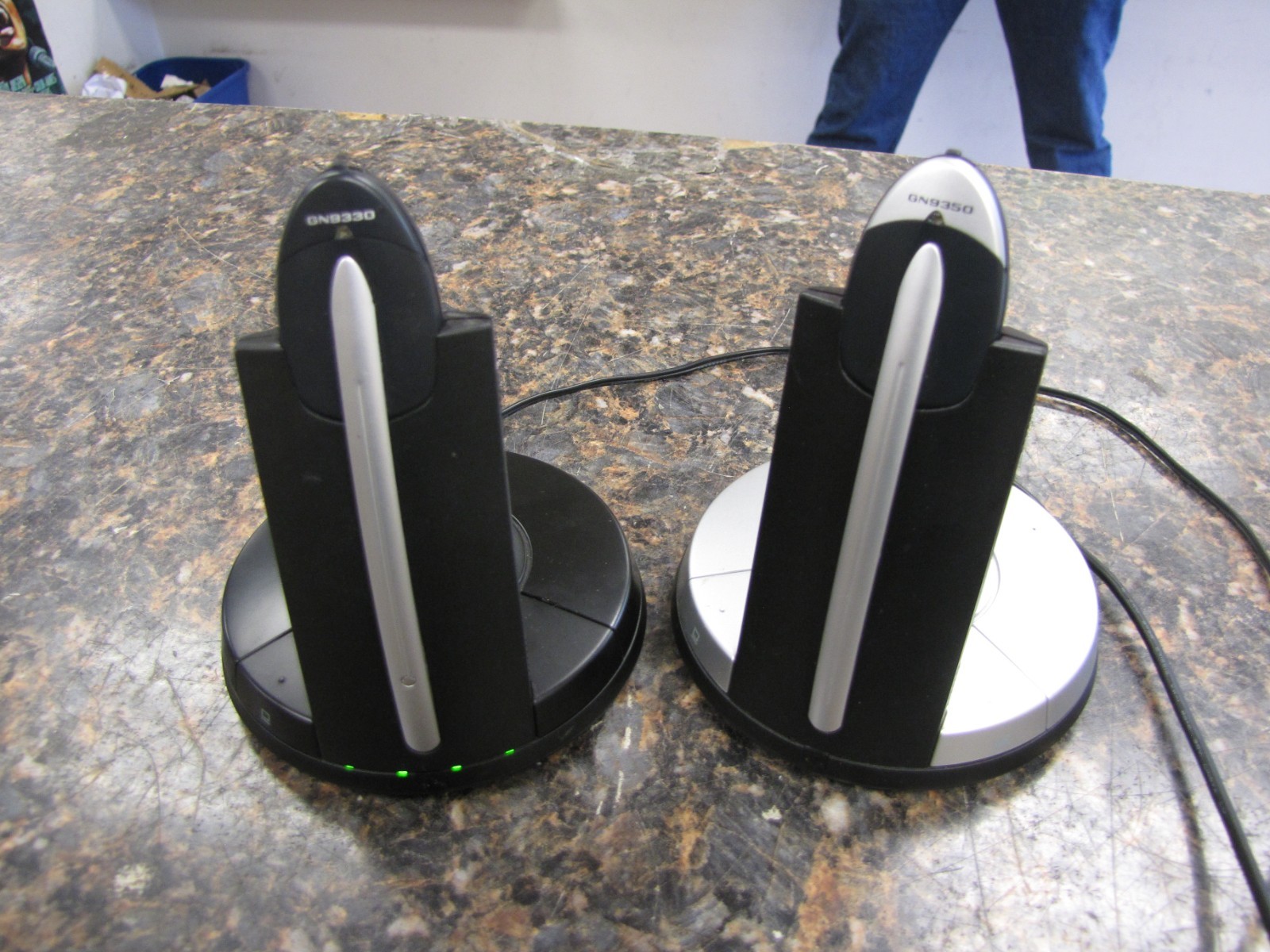 Jabra GN9330e Cordless Headset & GN9330 & GN Netcom Gn9350 Headset Base